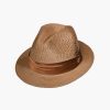 Hats | Stacy Adams Dublin Fedora Poly Braided Pinch Front Hat