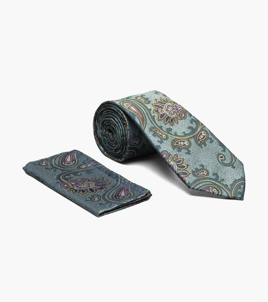 Ties | Stacy Adams Brennan Tie & Hanky Set