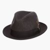 Hats | Stacy Adams Clifton Fedora Wool Pinch Front Hat