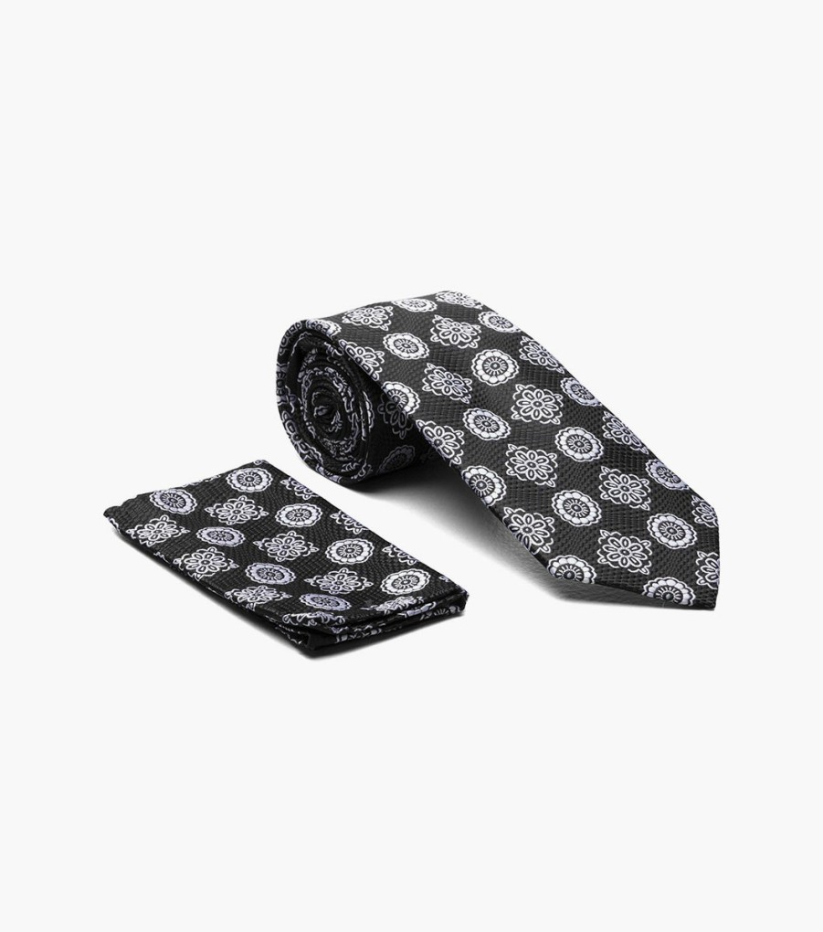 Ties | Stacy Adams Alfred Tie And Hanky Set