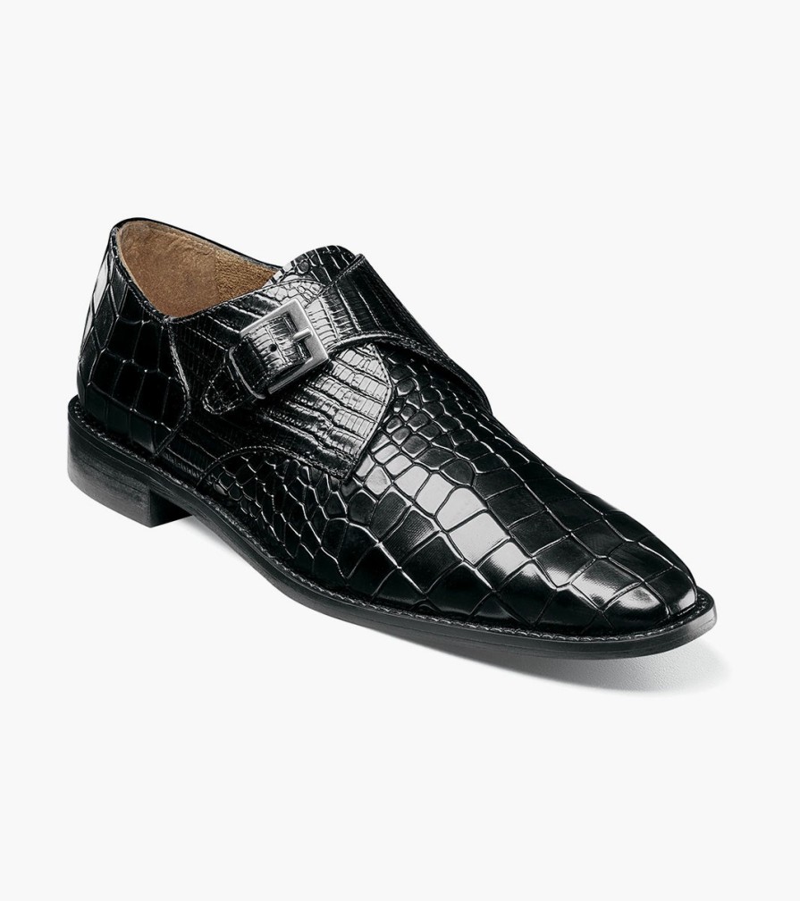 Fashion | Stacy Adams Rapino Plain Toe Monk Strap