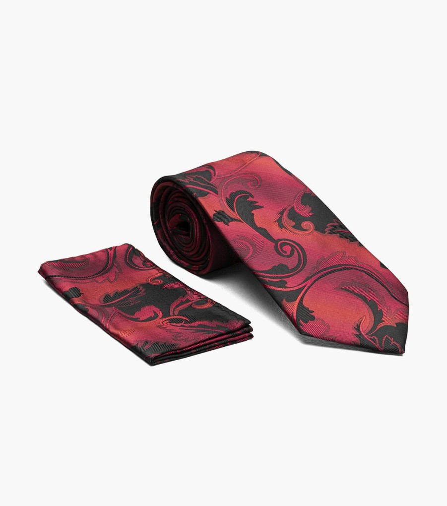 Ties | Stacy Adams Frances Tie & Hanky Set