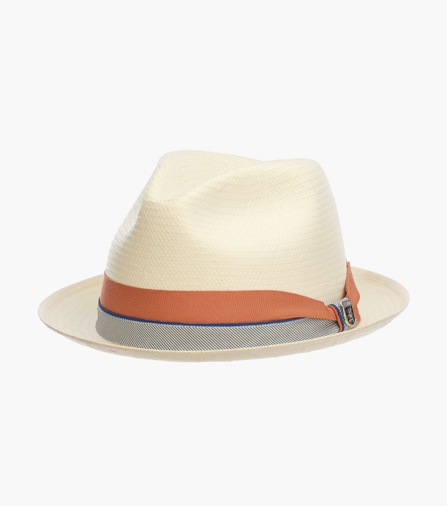 Hats | Stacy Adams Brunswick Fedora Toyo Pinch Front Hat