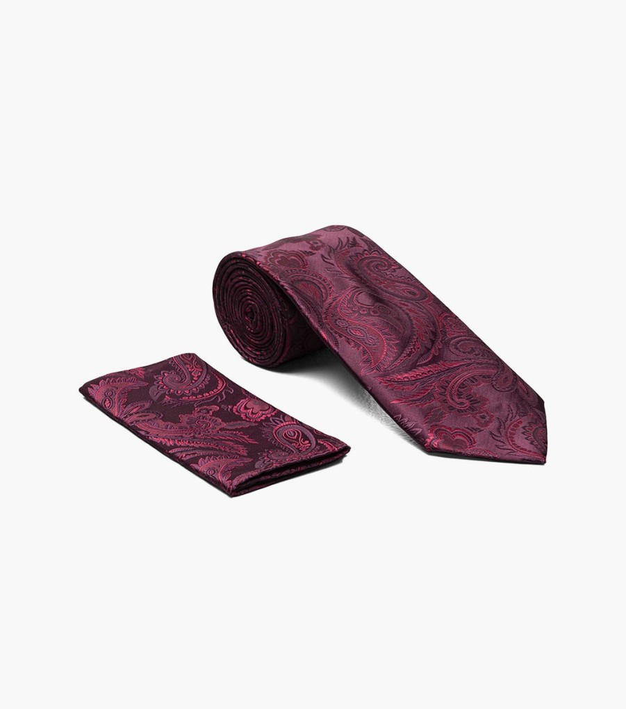 Ties | Stacy Adams Lucas Tie And Hanky Set