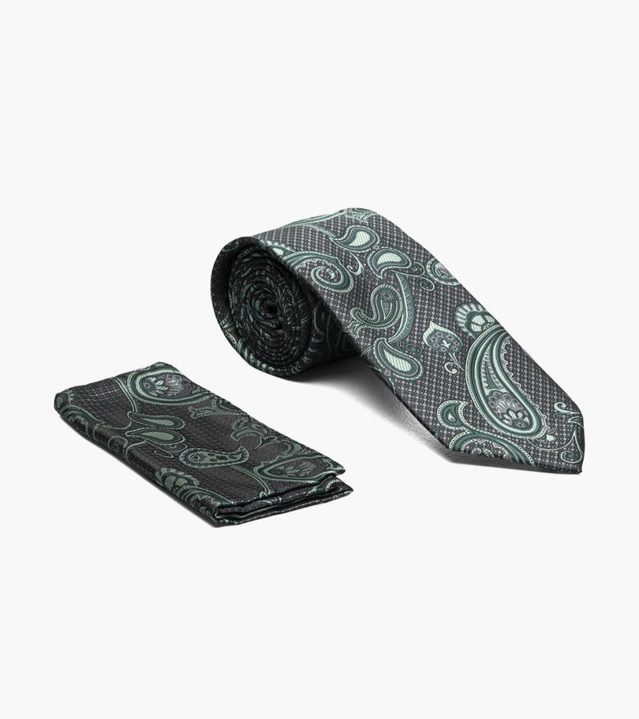 Ties | Stacy Adams Braxton Tie & Hanky Set