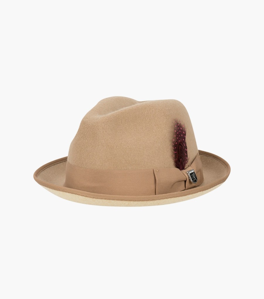 Hats | Stacy Adams Gt Fedora Provatoknit Pinch Front Hat