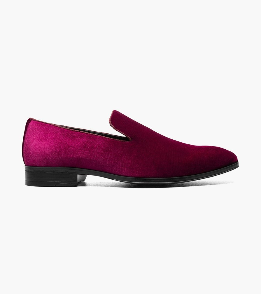 Loafers | Stacy Adams Savian Plain Toe Velour Slip On