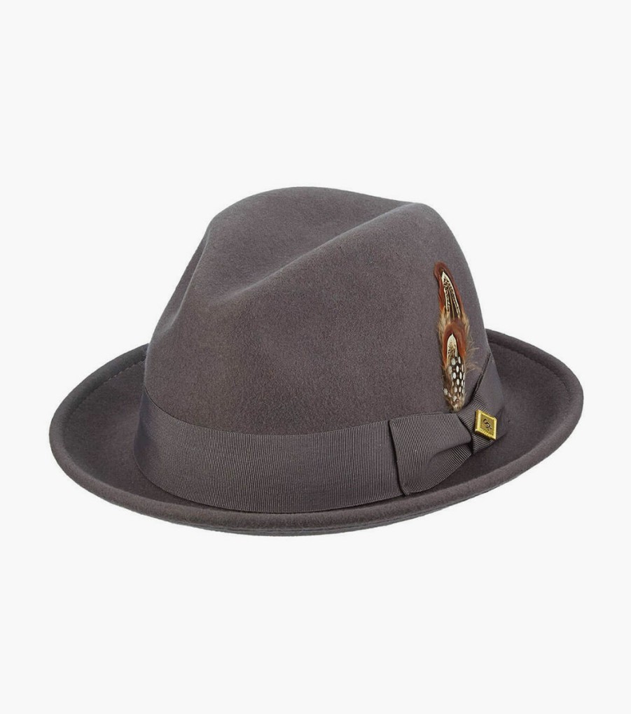 Hats | Stacy Adams Ari Fedora Wool Felt Pinch Front Hat