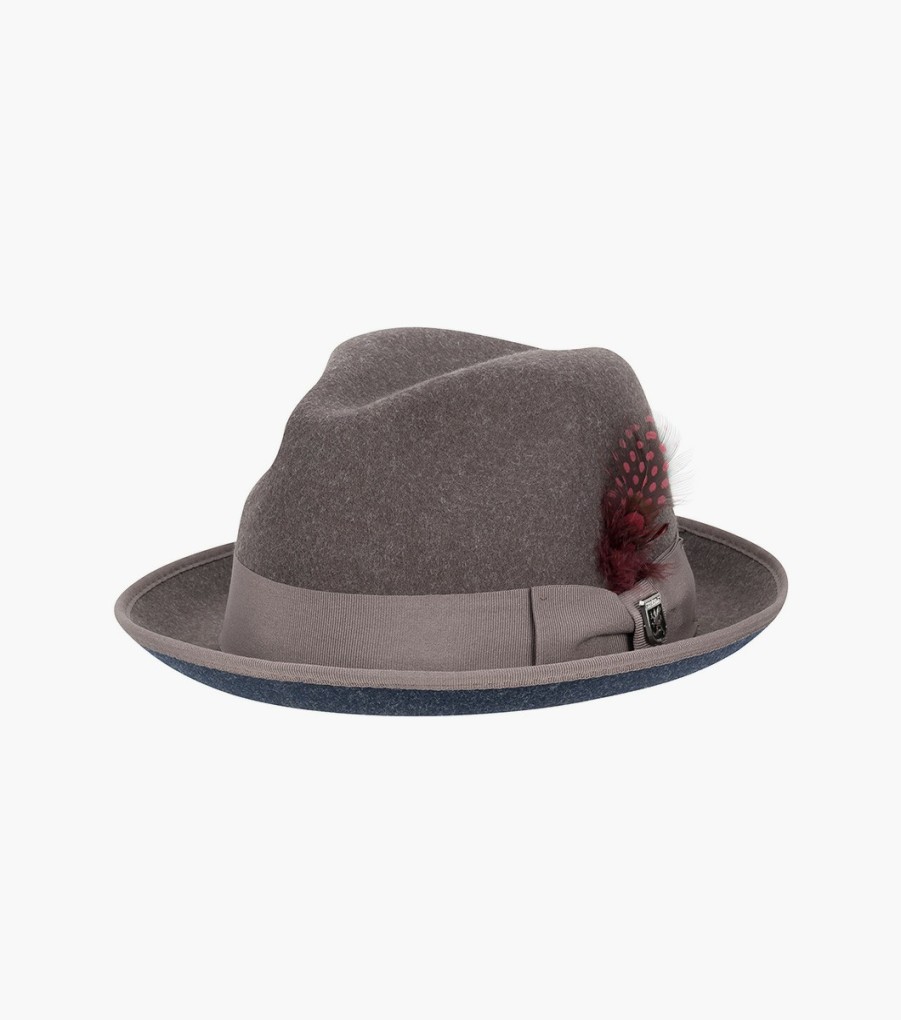 Hats | Stacy Adams Gt Fedora Provatoknit Pinch Front Hat