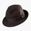 Hats | Stacy Adams Ari Fedora Wool Felt Pinch Front Hat