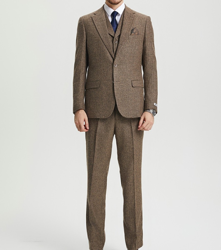 Suits | Stacy Adams Caine 3 Piece Vested Suit