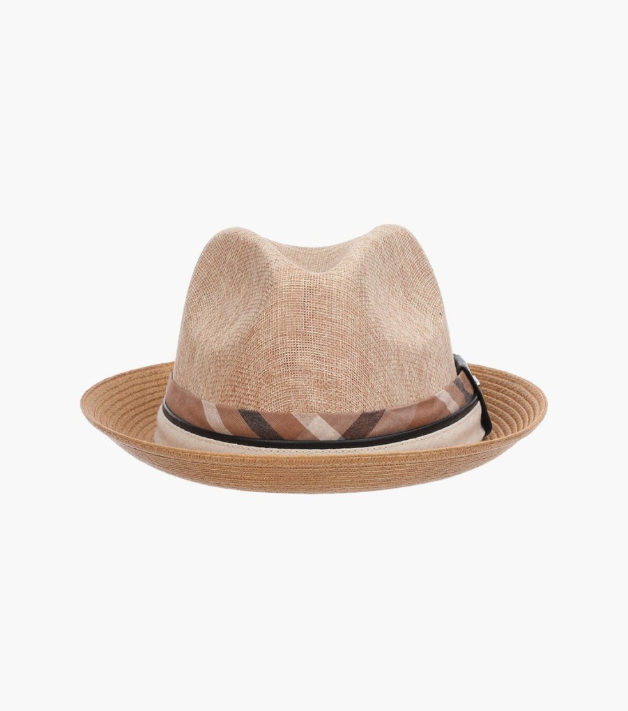 Hats | Stacy Adams Roxbury Fedora Toyo Pinch Front Hat