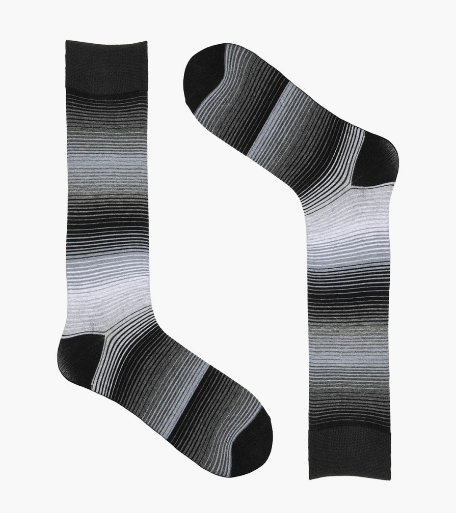 Socks | Stacy Adams Cool Stripe Men\\'S Crew Dress Sock