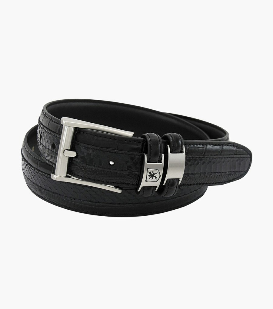 Belts | Stacy Adams Maes Genuine Leather Embossed Belt