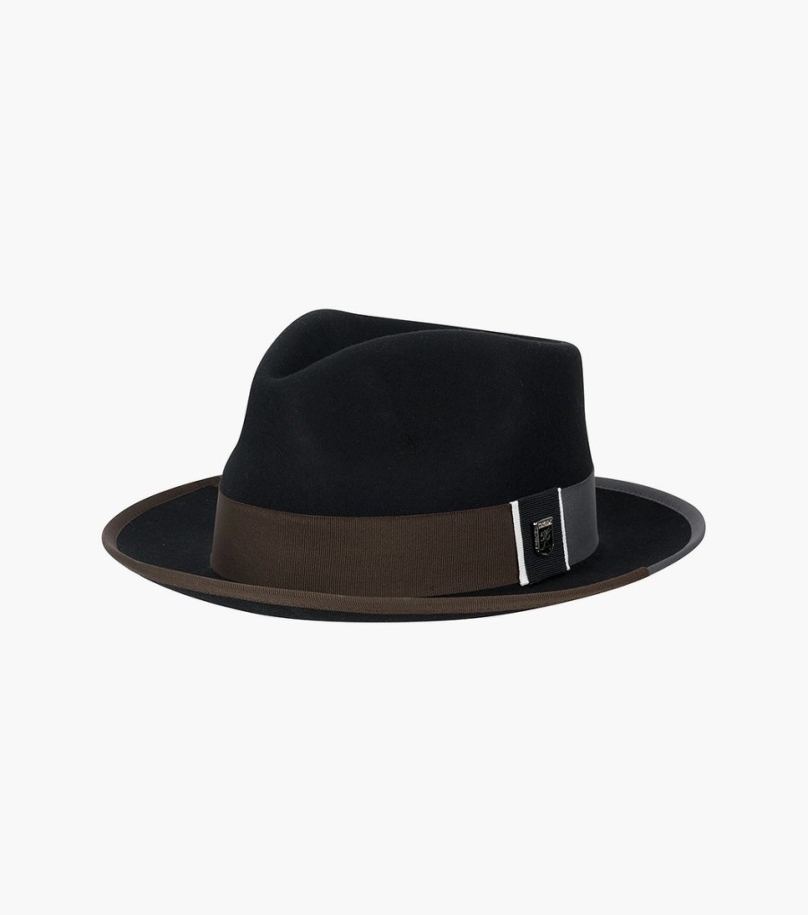 Hats | Stacy Adams Alpha Fedora Wool Felt Pinch Front Hat