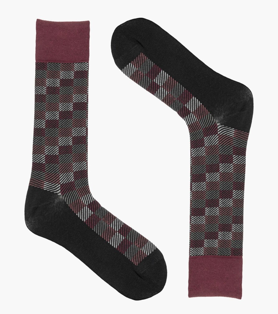 Socks | Stacy Adams Modern Block Men\\'S Crew Dress Socks