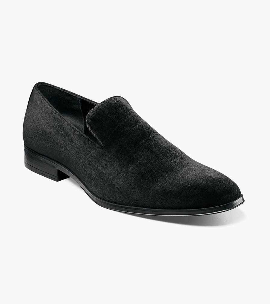 Loafers | Stacy Adams Savian Plain Toe Velour Slip On