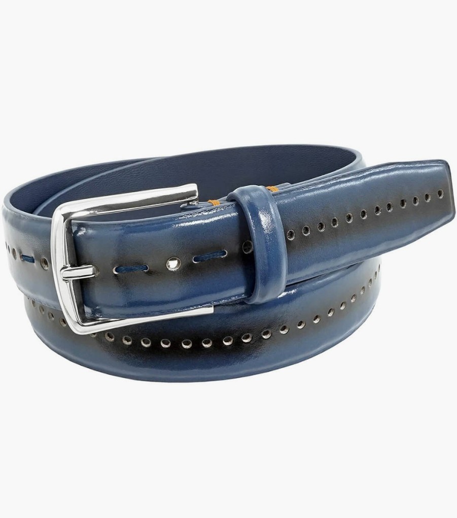 Belts | Stacy Adams Carnegie Perf Leather Belt