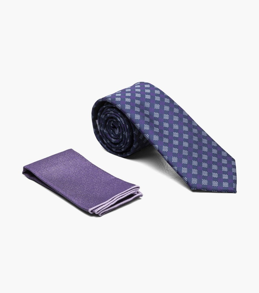 Ties | Stacy Adams Alan Skinny Tie & Hanky Set