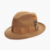 Hats | Stacy Adams Clifton Fedora Wool Pinch Front Hat