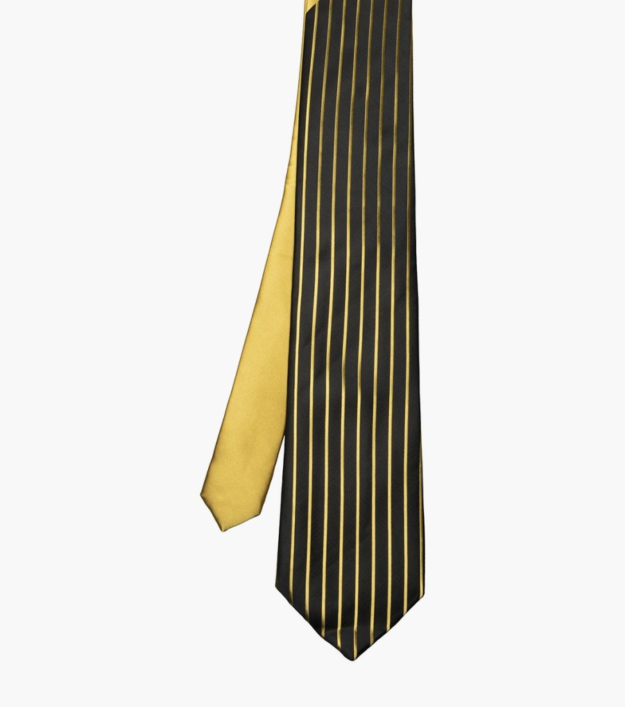 Ties | Stacy Adams Formal Gold Tie & Hanky Set