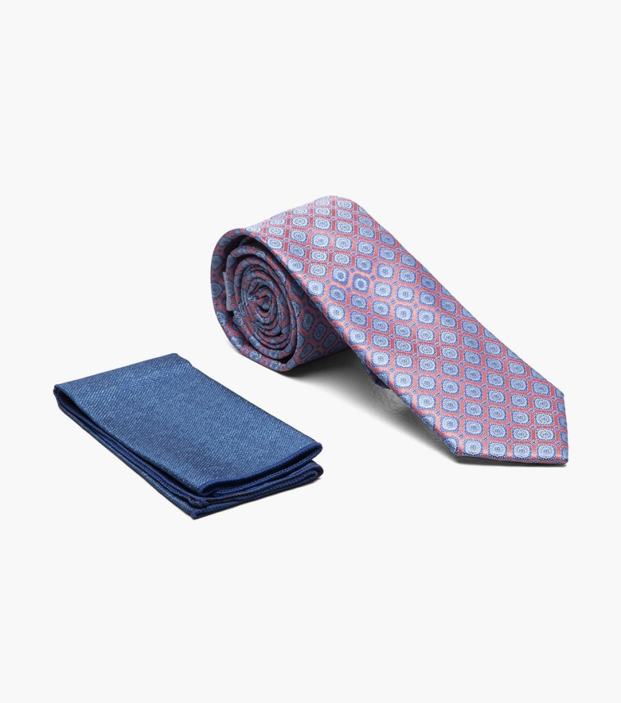 Ties | Stacy Adams Logan Skinny Tie & Hanky Set