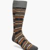 Socks | Stacy Adams Offset Stripe Men\\'S Crew Dress Socks