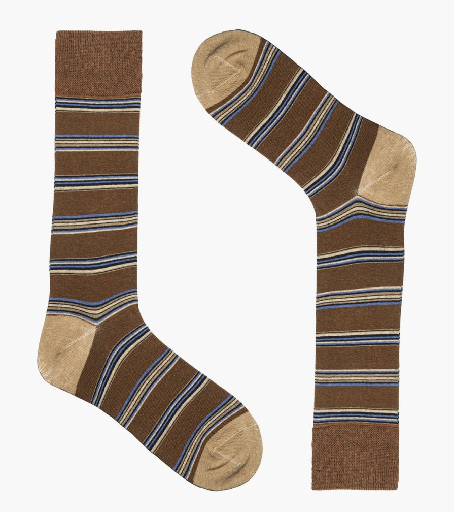 Socks | Stacy Adams Mini Stripe Men\\'S Crew Dress Socks