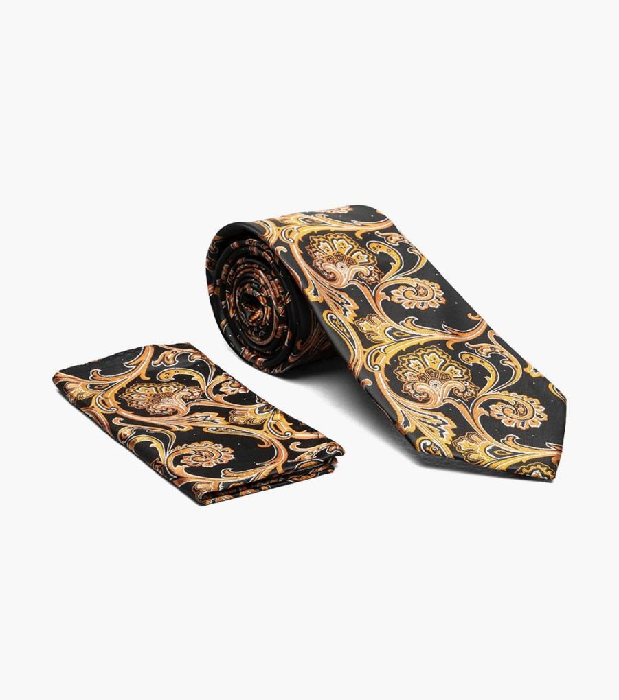 Ties | Stacy Adams Barnaby Tie & Hanky Set