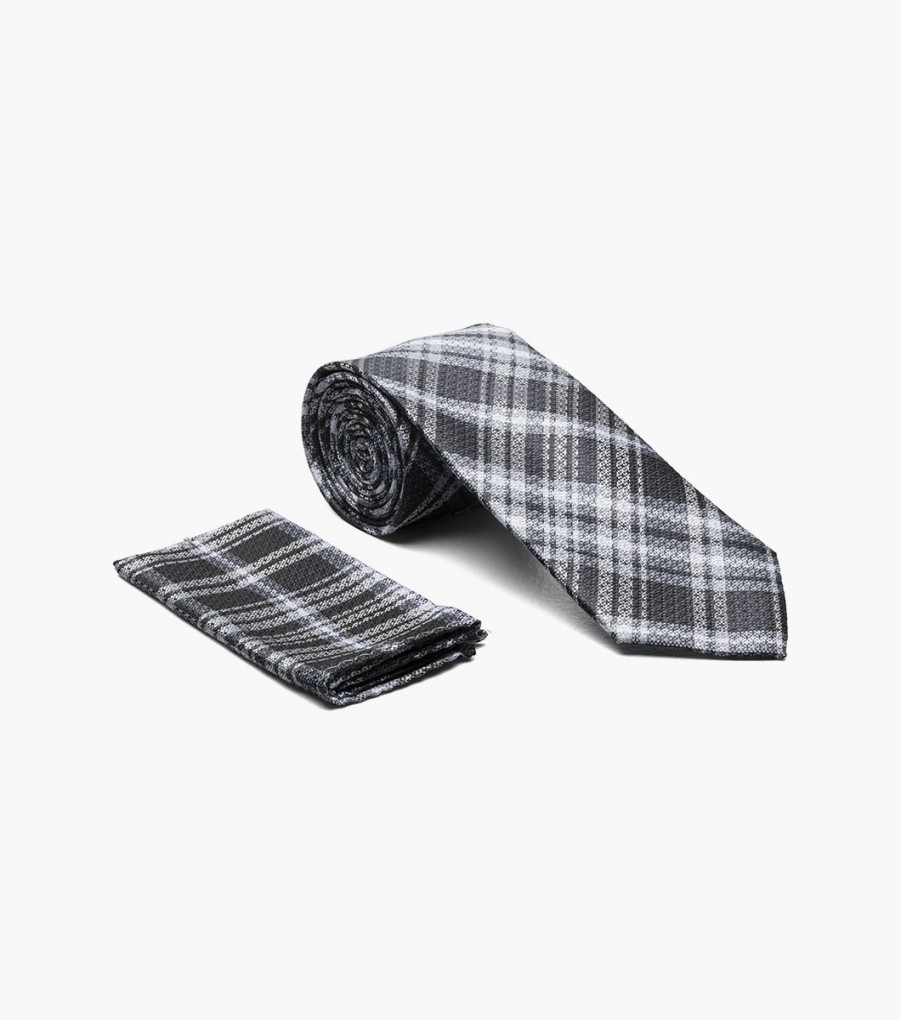 Ties | Stacy Adams Fred Tie And Hanky Set