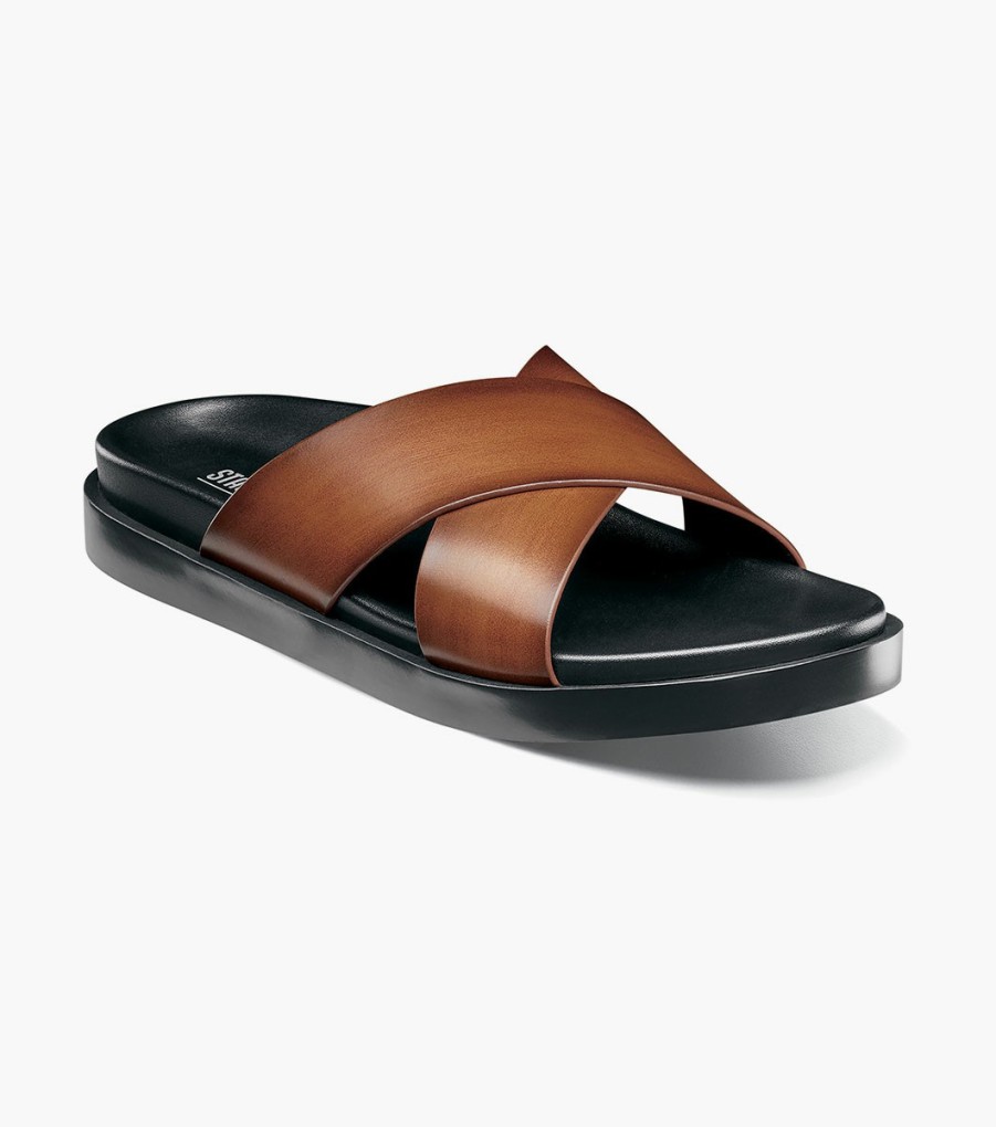 Sandals | Stacy Adams Montel Cross Strap Slide Sandal