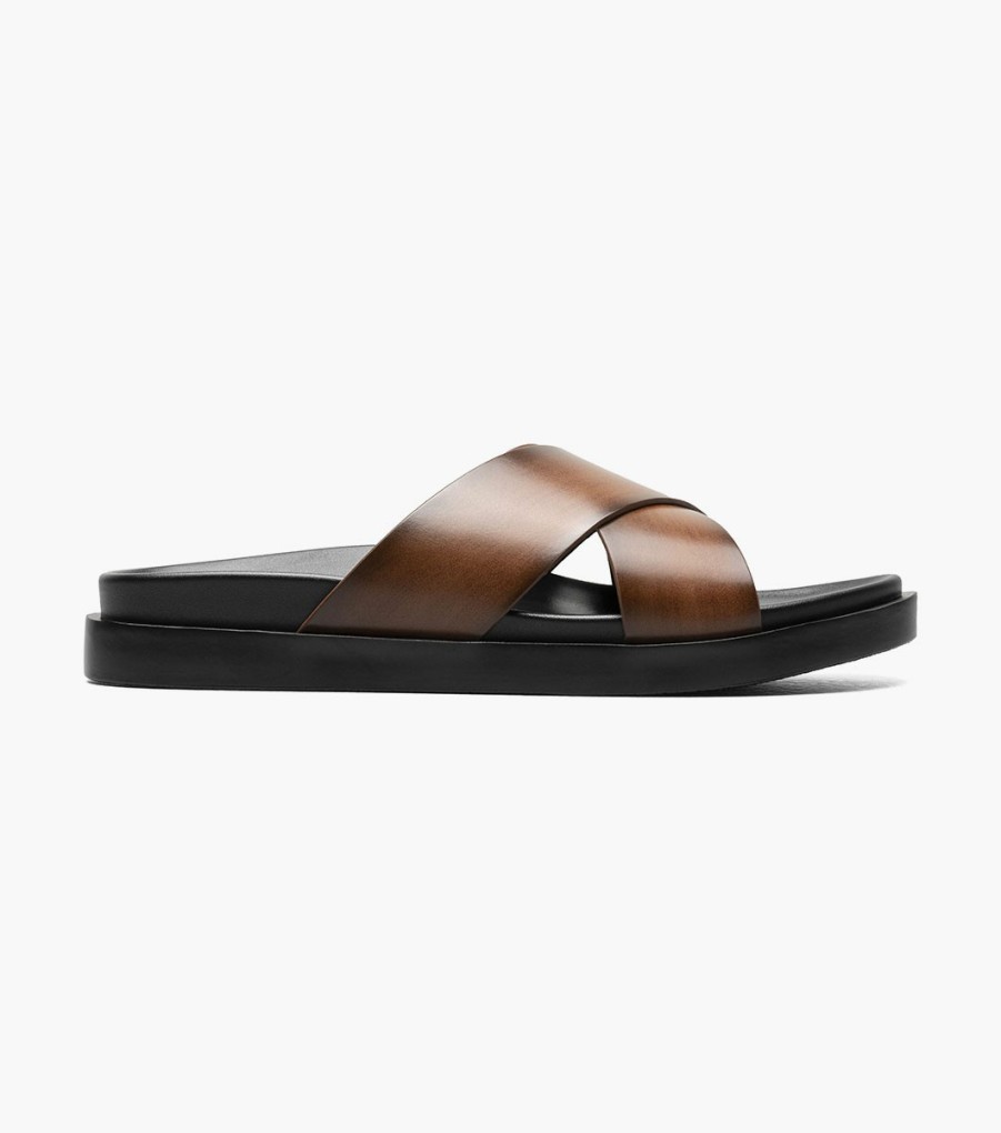 Sandals | Stacy Adams Montel Cross Strap Slide Sandal