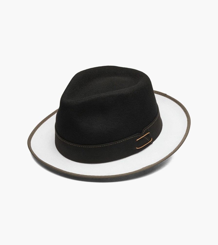 Hats | Stacy Adams Wentworth Fedora Wool Felt Pinch Front Hat