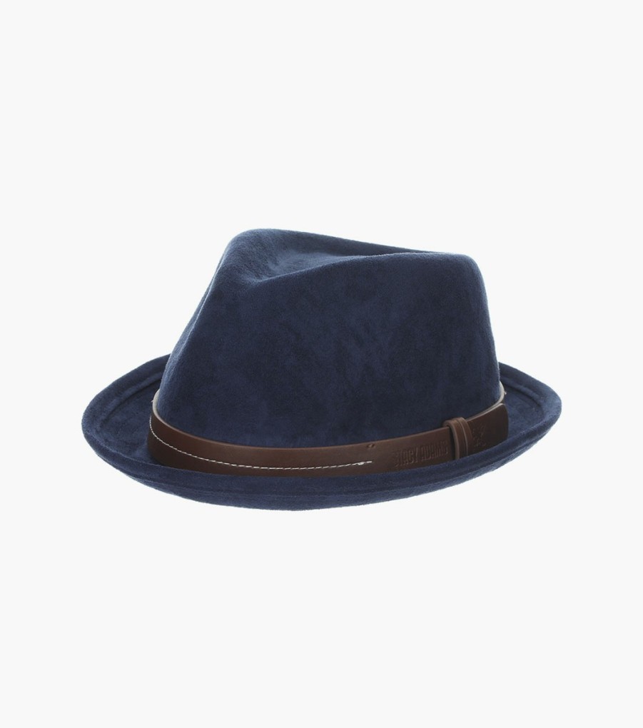 Hats | Stacy Adams Klimt Fedora Suede Pinch Front Hat