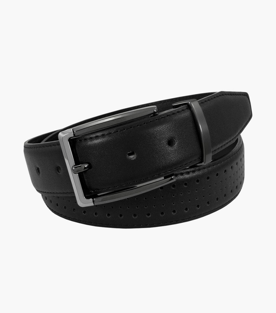 Belts | Stacy Adams Pacer Perf Leather Belt