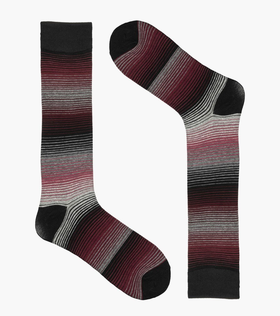 Socks | Stacy Adams Cool Stripe Men\\'S Crew Dress Sock