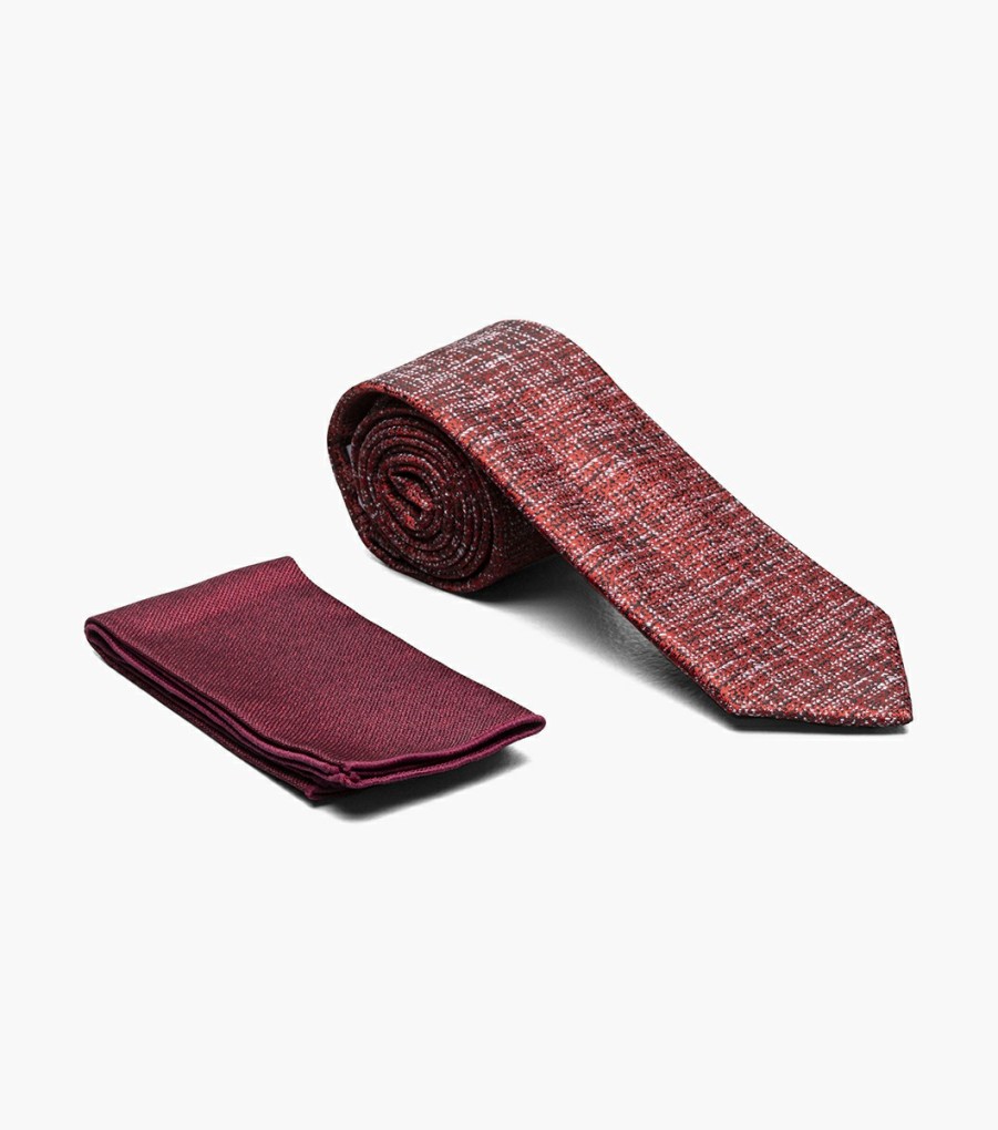 Ties | Stacy Adams Willie Skinny Tie & Hanky Set