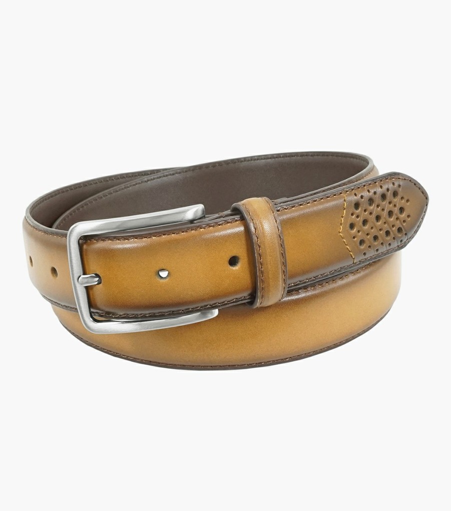 Belts | Stacy Adams Giovante Wingtip Belt