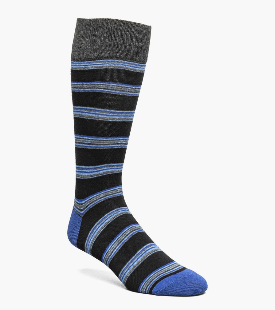 Socks | Stacy Adams Mini Stripe Men\\'S Crew Dress Socks