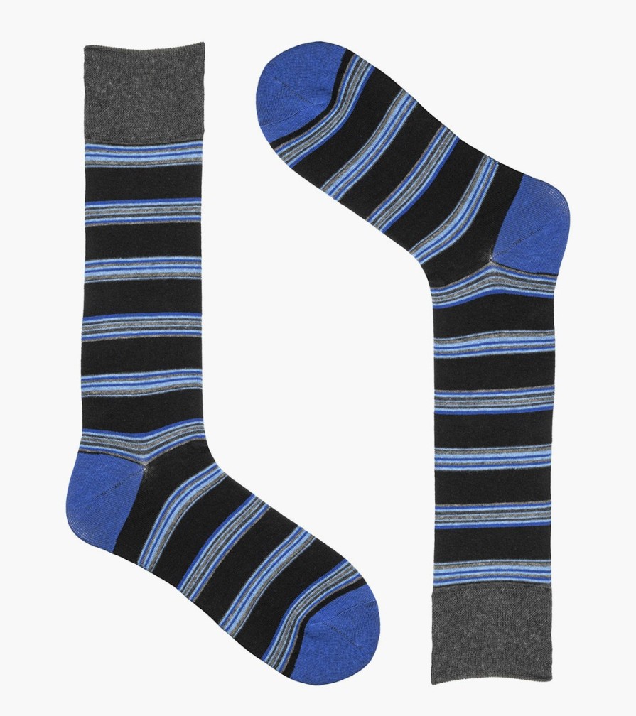 Socks | Stacy Adams Mini Stripe Men\\'S Crew Dress Socks