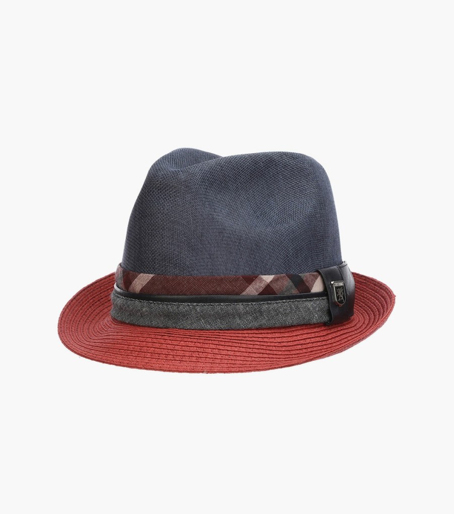 Hats | Stacy Adams Roxbury Fedora Toyo Pinch Front Hat