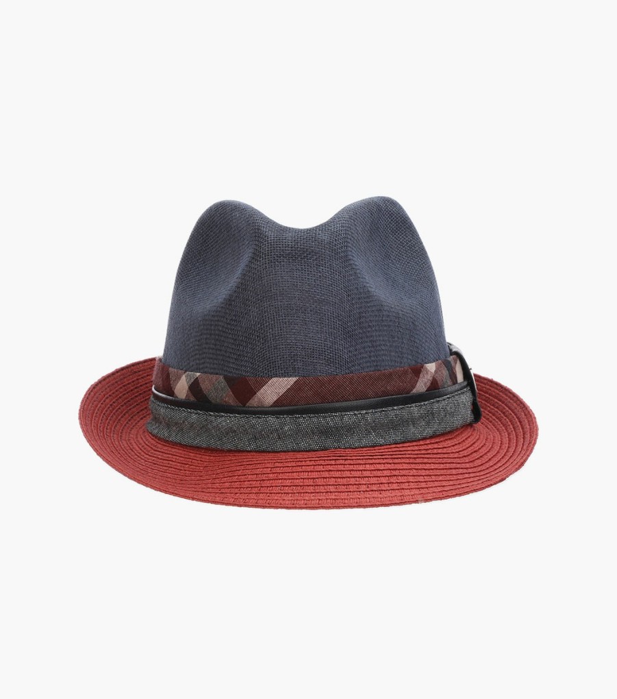 Hats | Stacy Adams Roxbury Fedora Toyo Pinch Front Hat