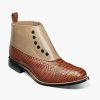 Boots | Stacy Adams Madison Spectator Spat Cap Toe Demi Boot