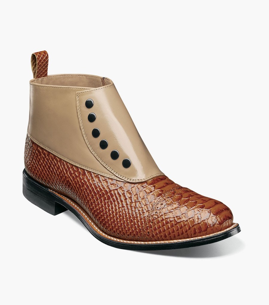 Boots | Stacy Adams Madison Spectator Spat Cap Toe Demi Boot