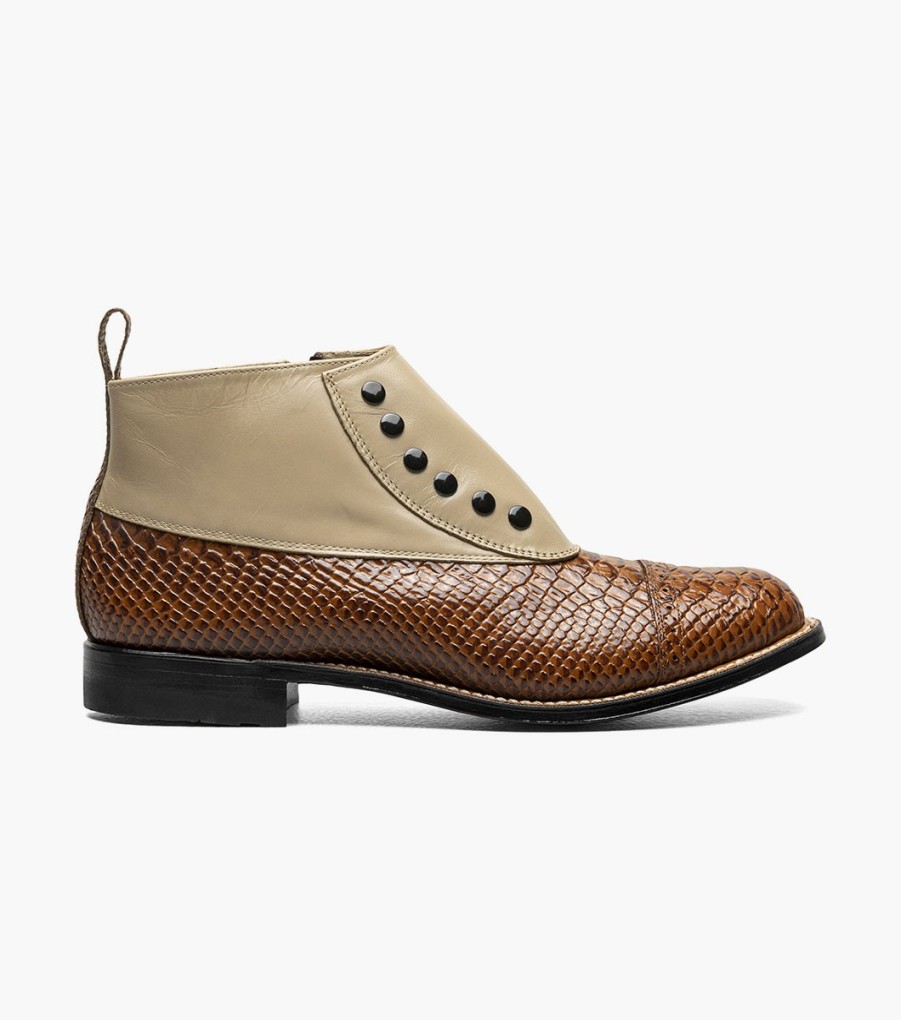 Boots | Stacy Adams Madison Spectator Spat Cap Toe Demi Boot