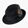 Hats | Stacy Adams Ari Fedora Wool Felt Pinch Front Hat