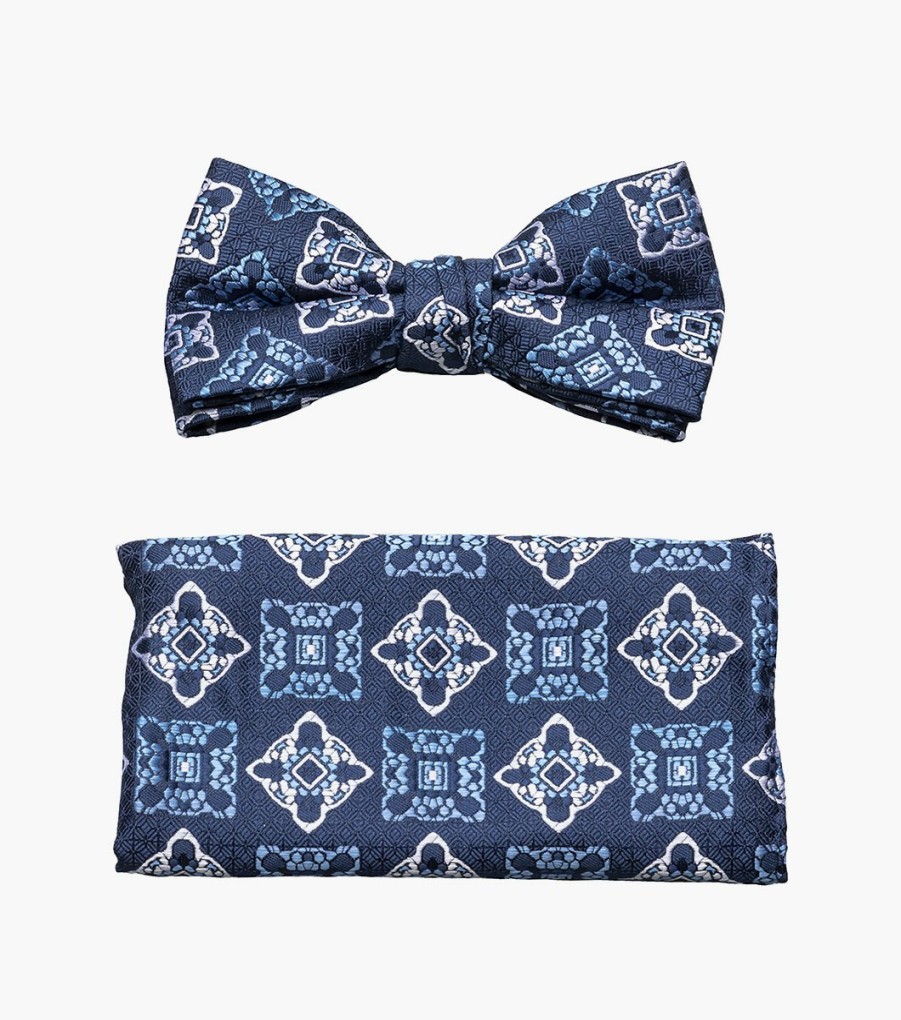 Ties | Stacy Adams Caleb Bow Tie & Hanky Set