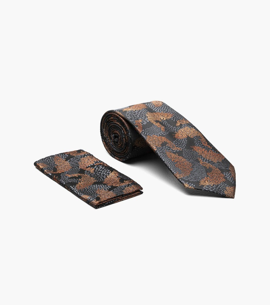 Ties | Stacy Adams Charles Tie And Hanky