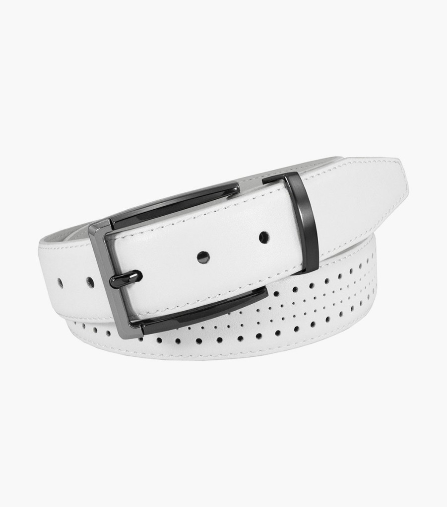 Belts | Stacy Adams Pacer Perf Leather Belt