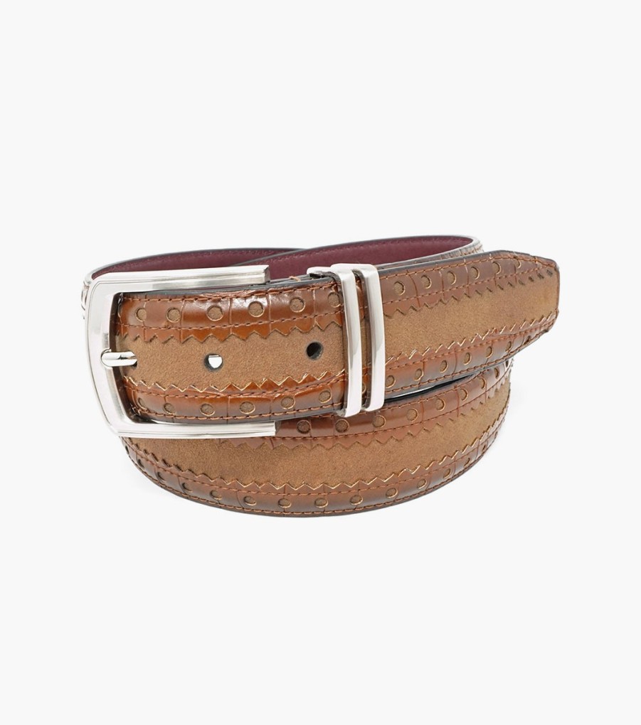 Belts | Stacy Adams Gustavo Mixed Material Belt